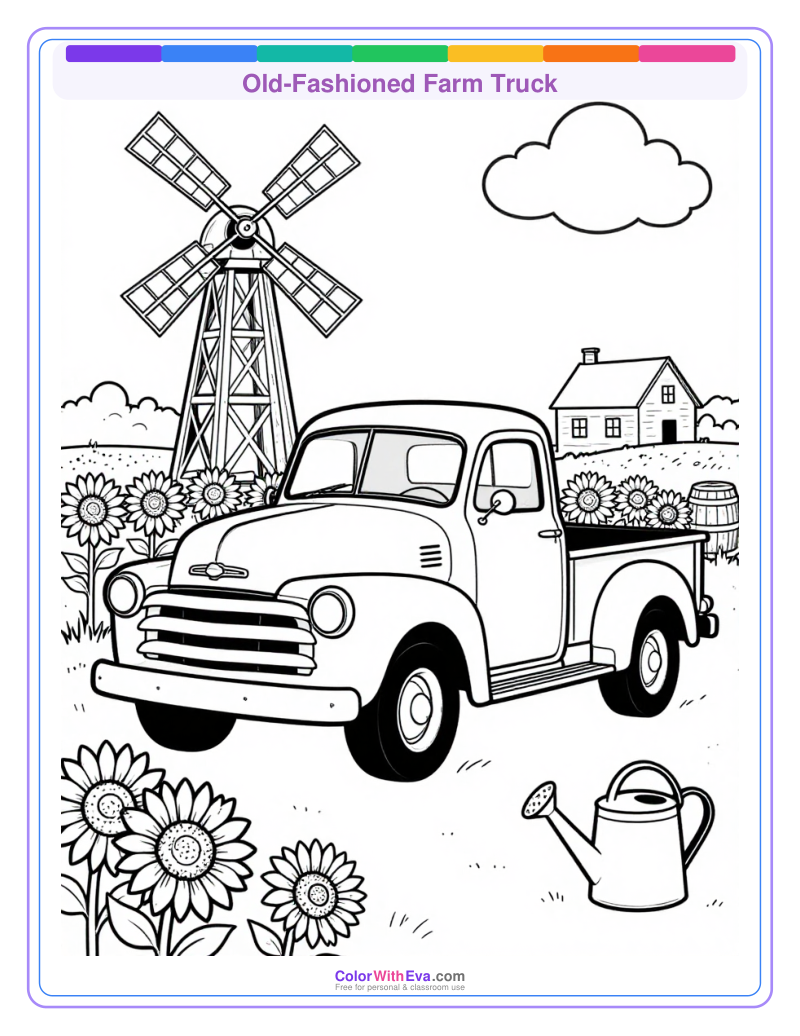 Old-Fashioned Farm Truck preview