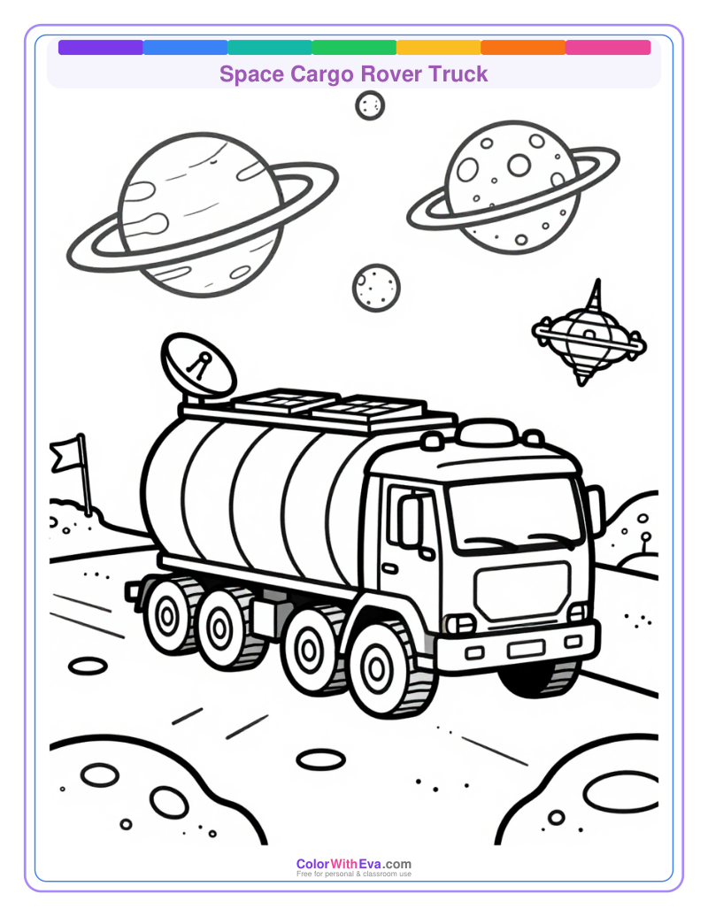 Space Cargo Rover Truck preview