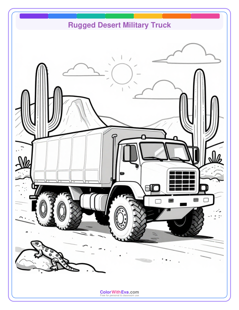Rugged Desert Military Truck preview