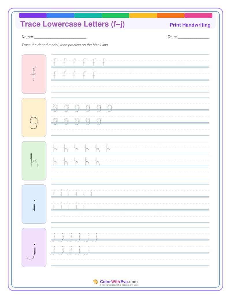 Trace Lowercase Letters (f–j) thumbnail