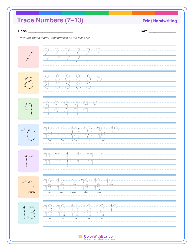 Trace Numbers (7–13) thumbnail