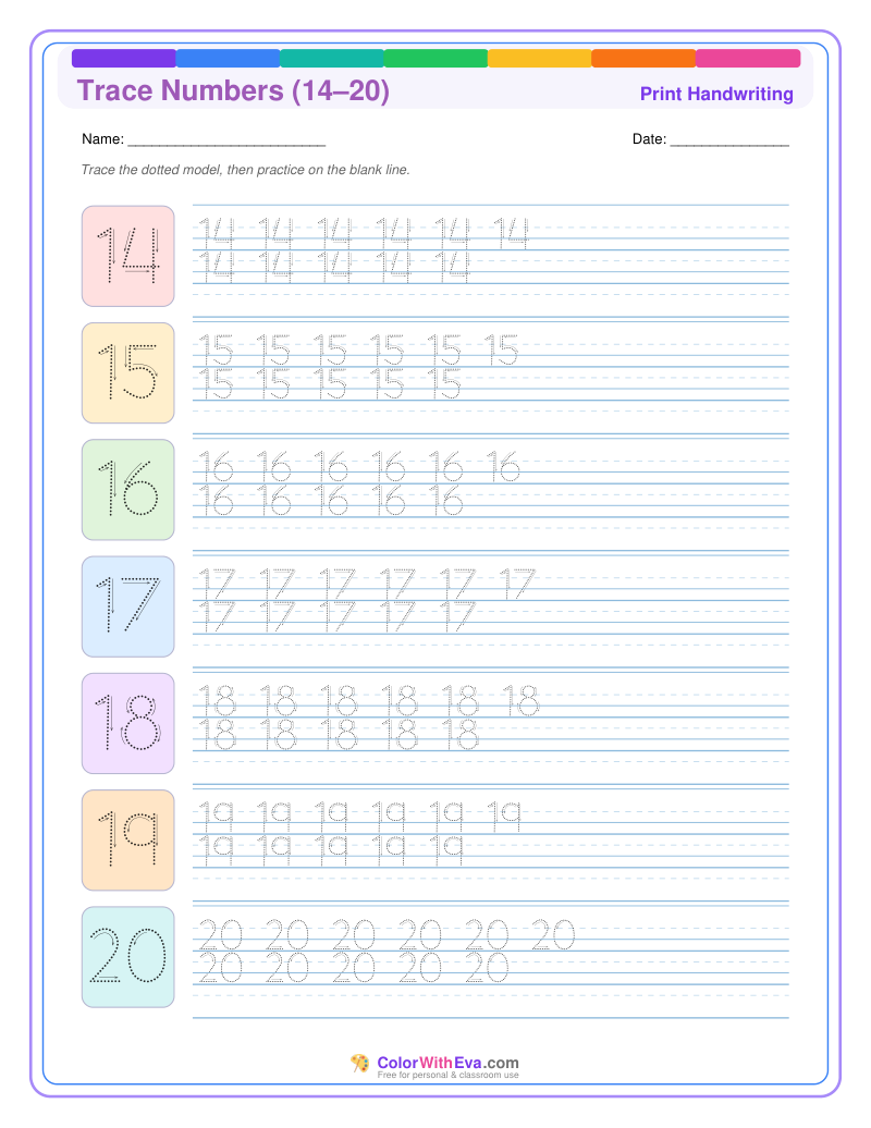 Trace Numbers (14–20) thumbnail