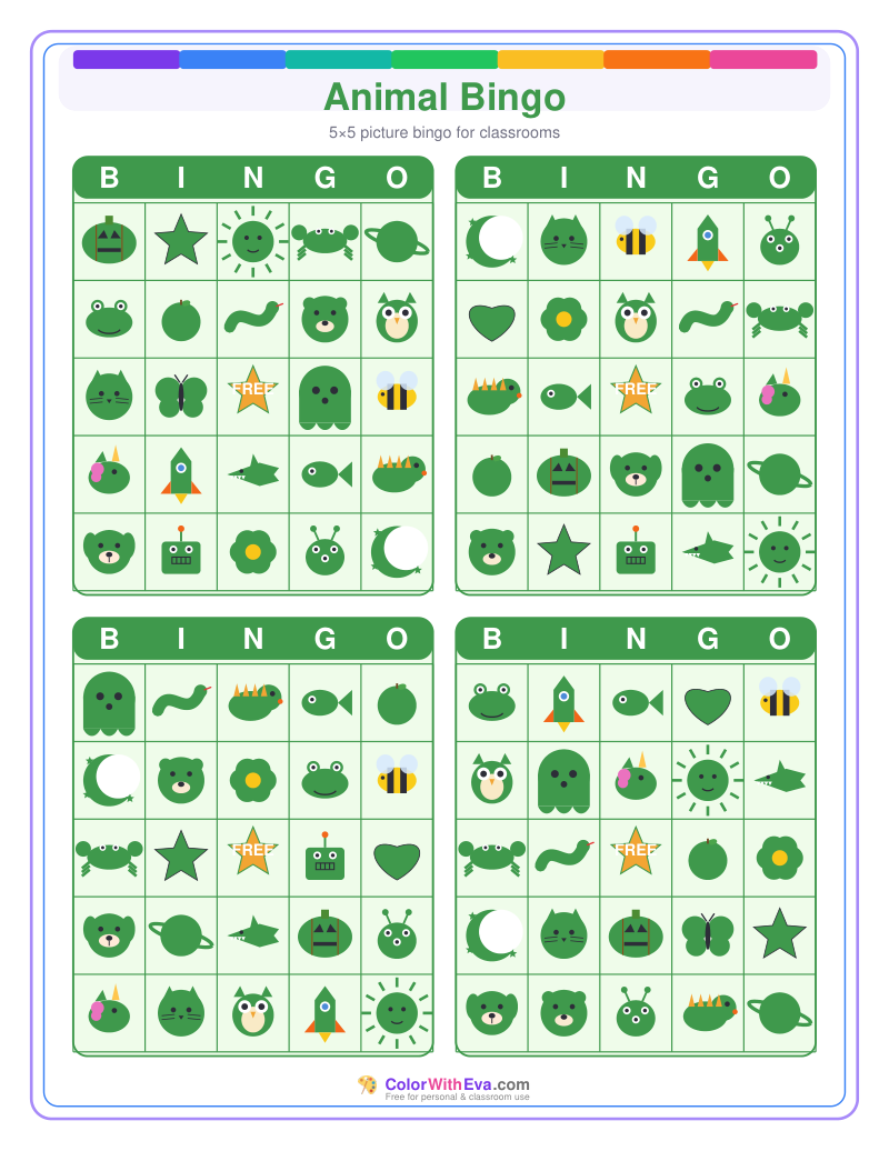 Animal Bingo preview