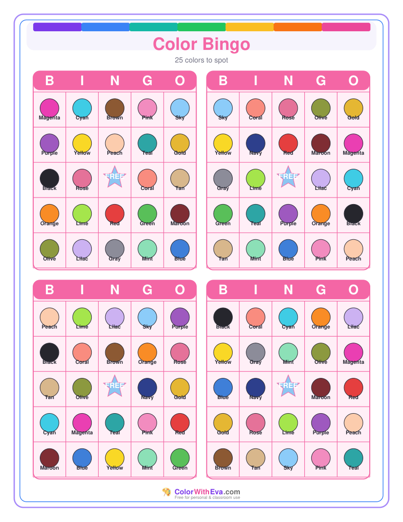 Color Bingo preview