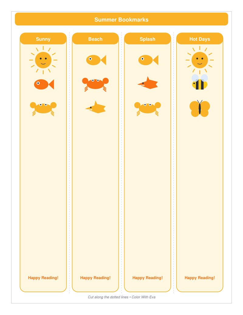 Summer Bookmarks preview