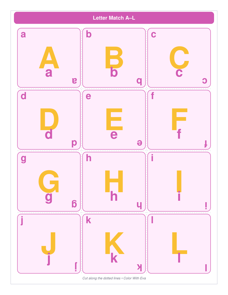 Letter Match A–L preview