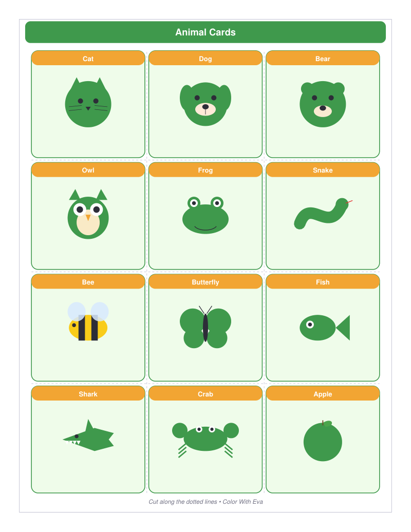 Animal Cards preview