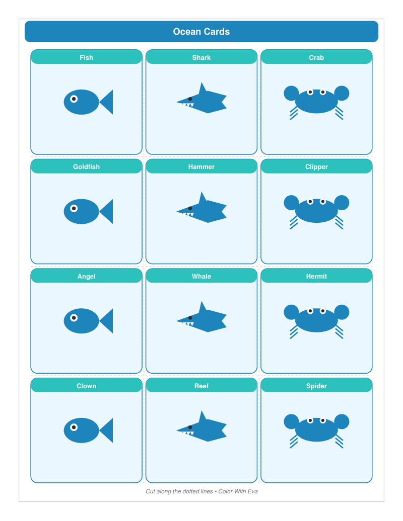 Ocean Cards preview