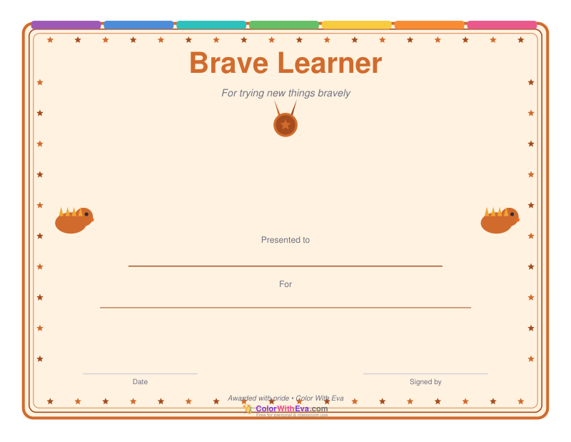 Brave Learner Certificate preview