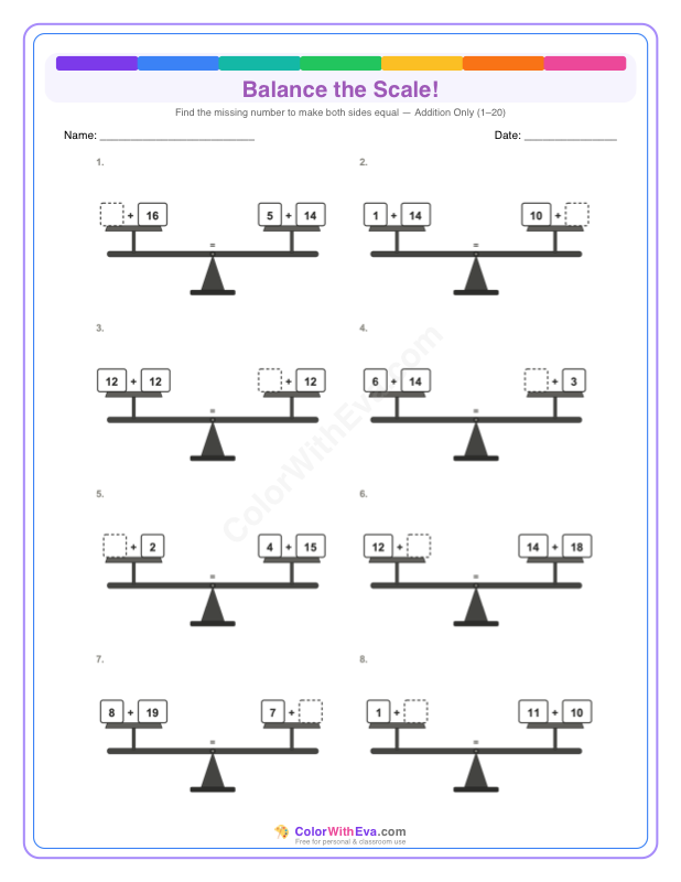Balance the Scale: Level 2 (Set 3) thumbnail