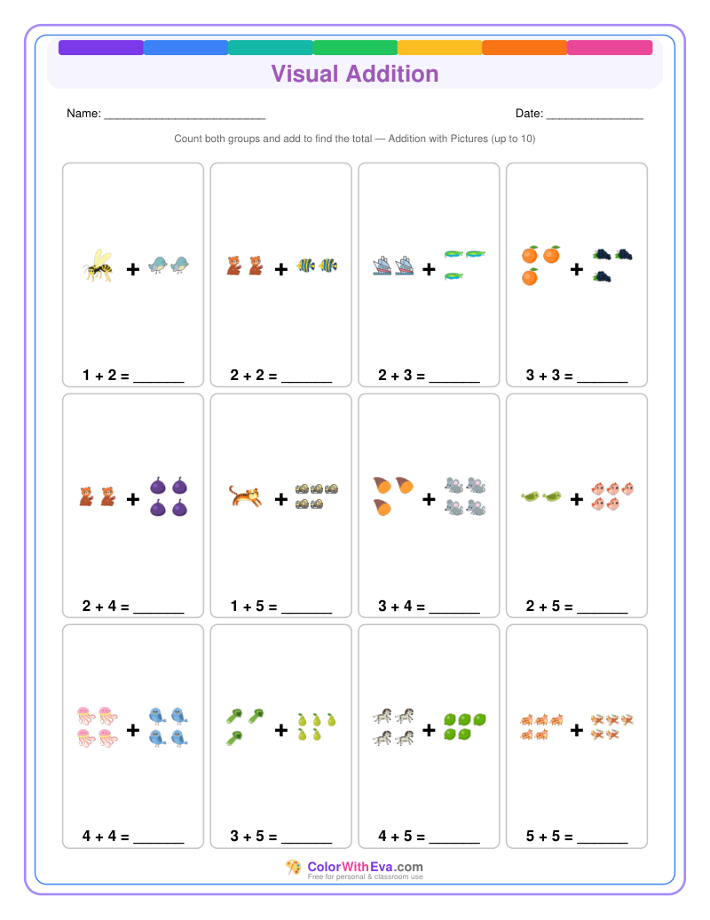 Visual Addition: Level 1 (Set 3) thumbnail