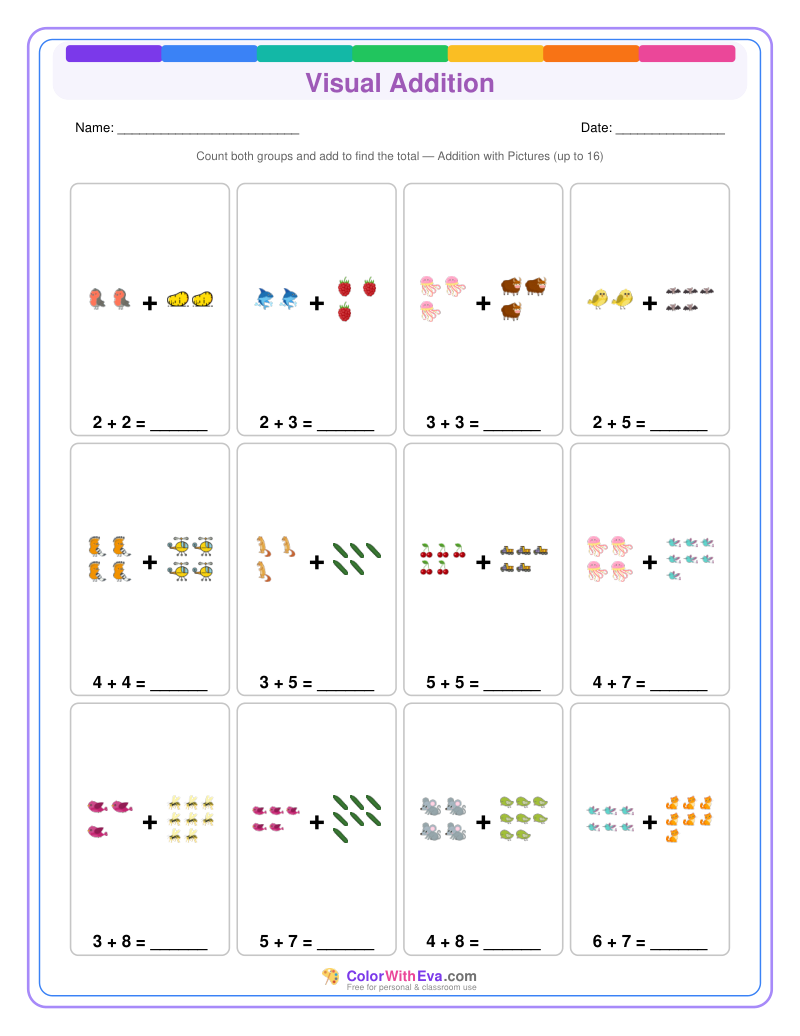 Visual Addition: Level 2 (Set 2) thumbnail