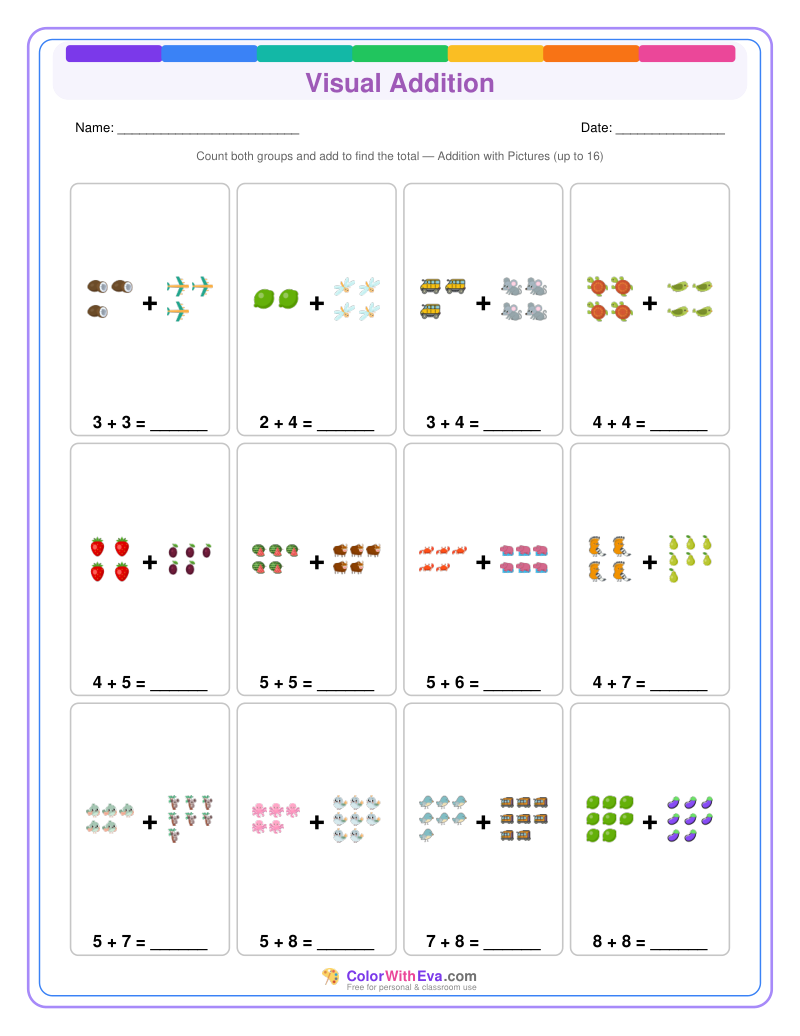 Visual Addition: Level 2 (Set 3) thumbnail