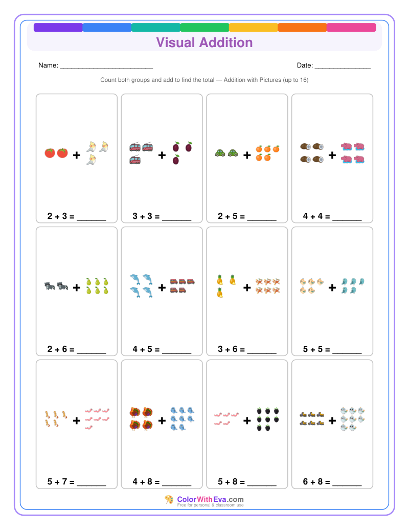 Visual Addition: Level 2 (Set 4) thumbnail