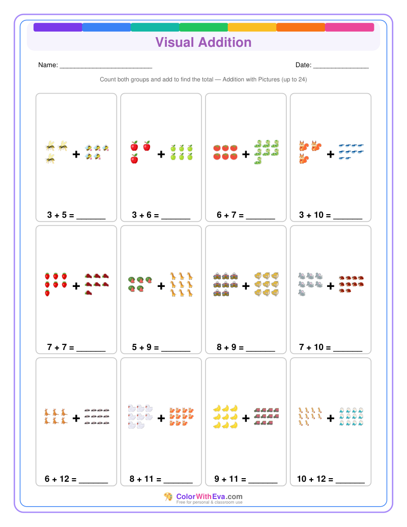 Visual Addition: Level 3 (Set 3) thumbnail