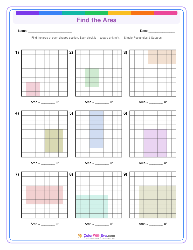 Find the Area: Level 1 (Set 1) thumbnail