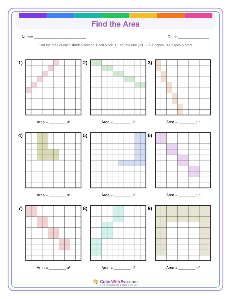 Find the Area: Level 2 (Set 4) thumbnail