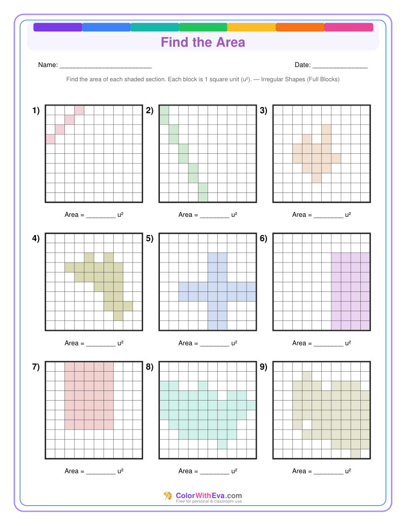 Find the Area: Level 3 (Set 1) thumbnail