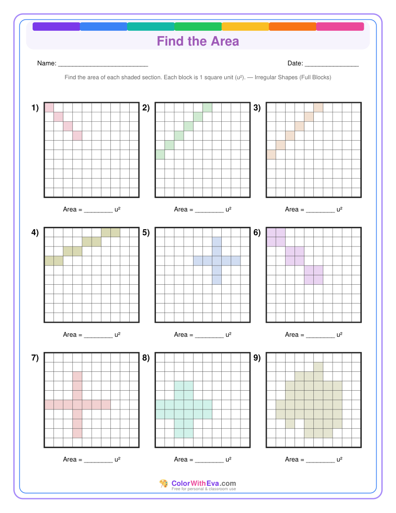 Find the Area: Level 3 (Set 2) thumbnail