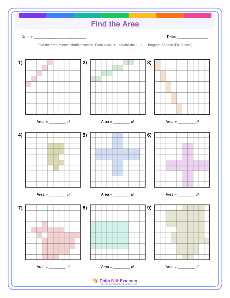 Find the Area: Level 3 (Set 3) thumbnail