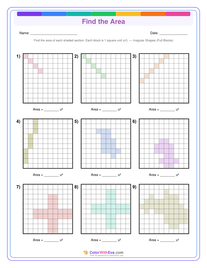 Find the Area: Level 3 (Set 4) thumbnail