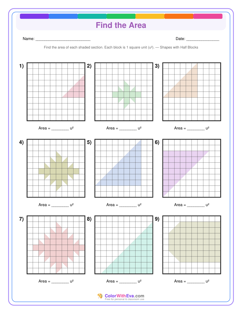 Find the Area: Level 4 (Set 1) thumbnail
