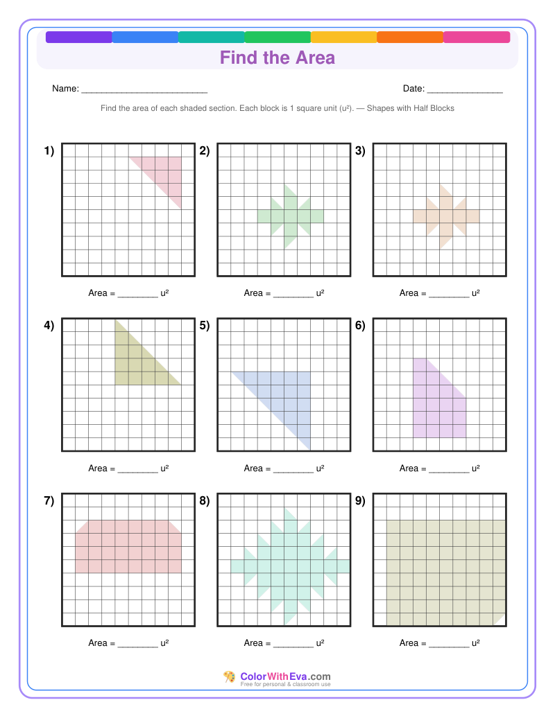 Find the Area: Level 4 (Set 3) thumbnail