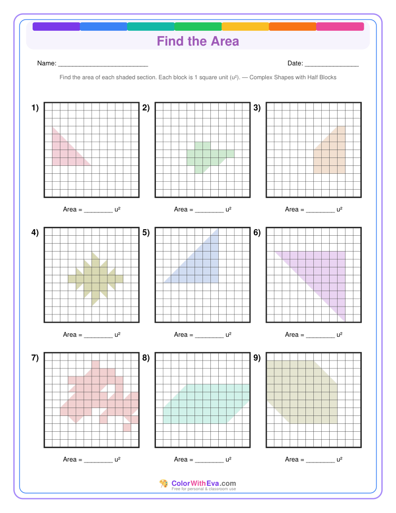 Find the Area: Level 5 (Set 3) thumbnail