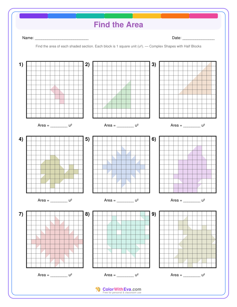 Find the Area: Level 5 (Set 4) thumbnail