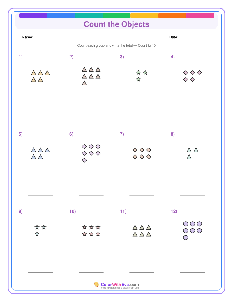 Count the Objects: Level 2 (Set 2) preview
