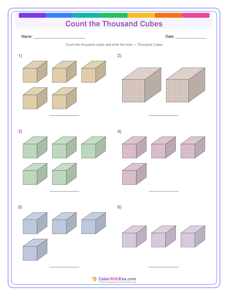 Count the Thousand Cubes (Set 3) preview