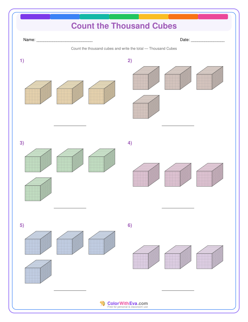 Count the Thousand Cubes (Set 5) preview