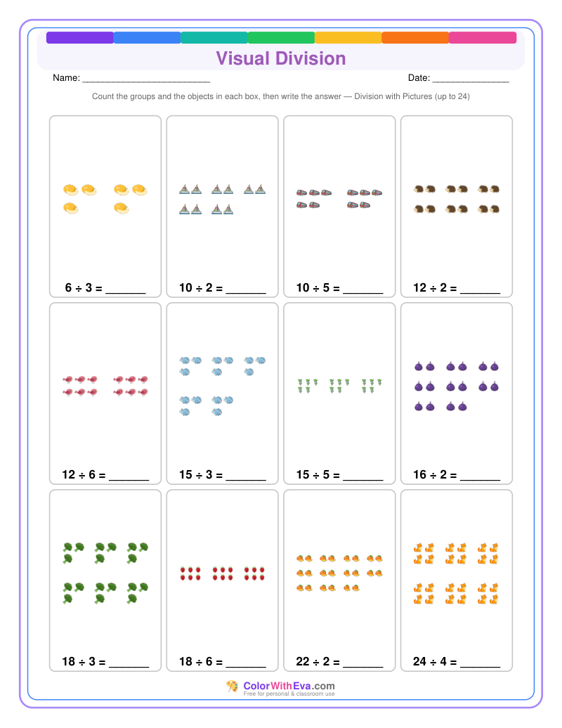 Visual Division: Level 3 (Set 2) preview