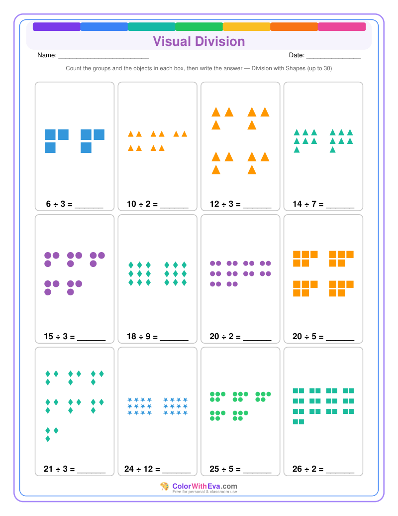 Visual Division: Level 4 (Set 2) preview