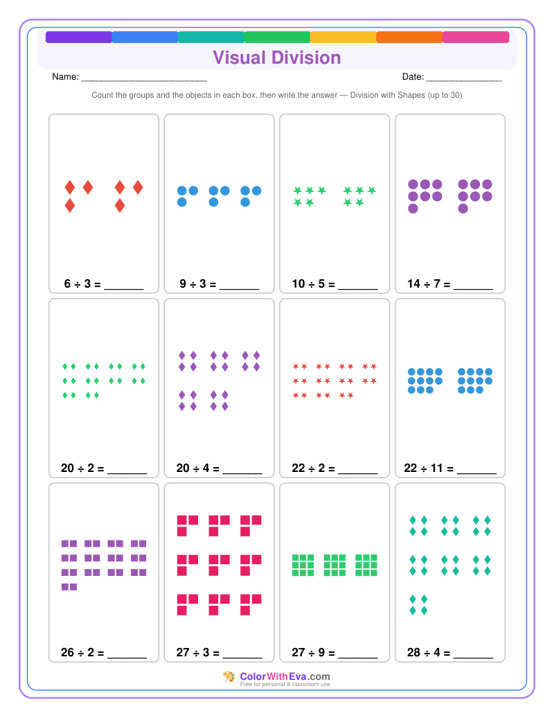 Visual Division: Level 4 (Set 3) preview