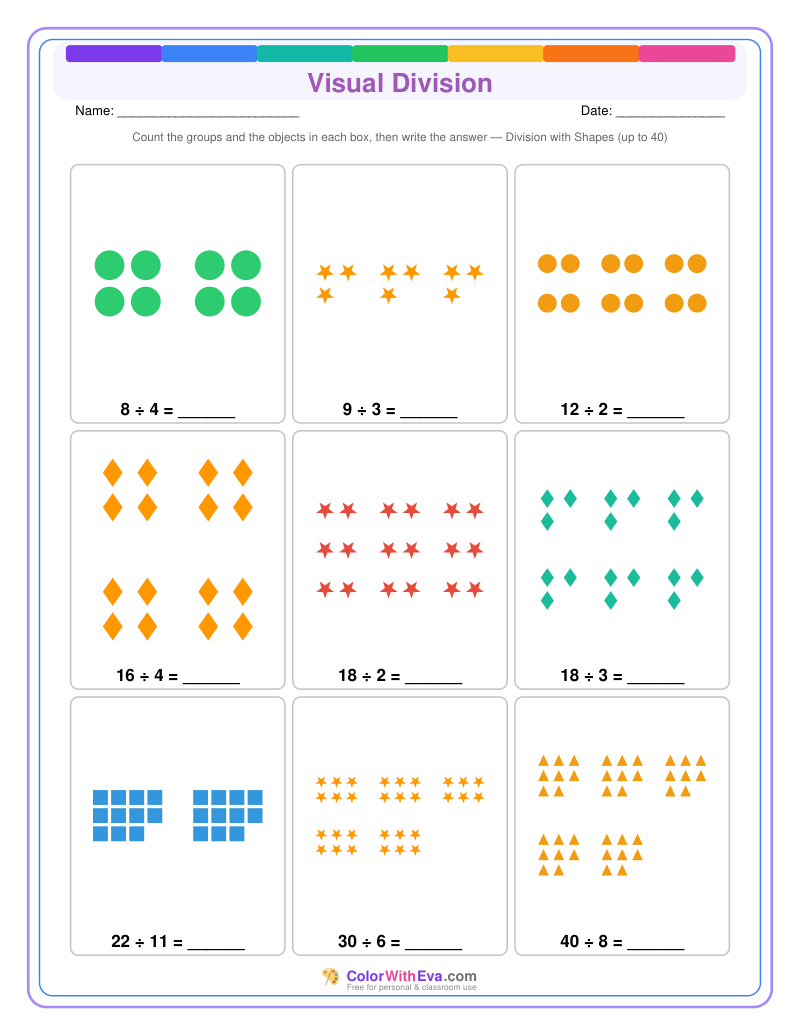 Visual Division: Level 5 (Set 3) preview