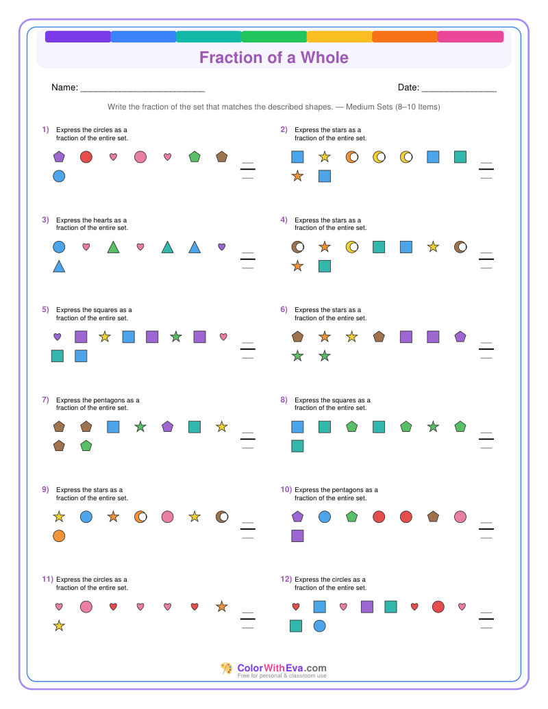 Fraction of a Whole: Level 2 (Set 1) thumbnail