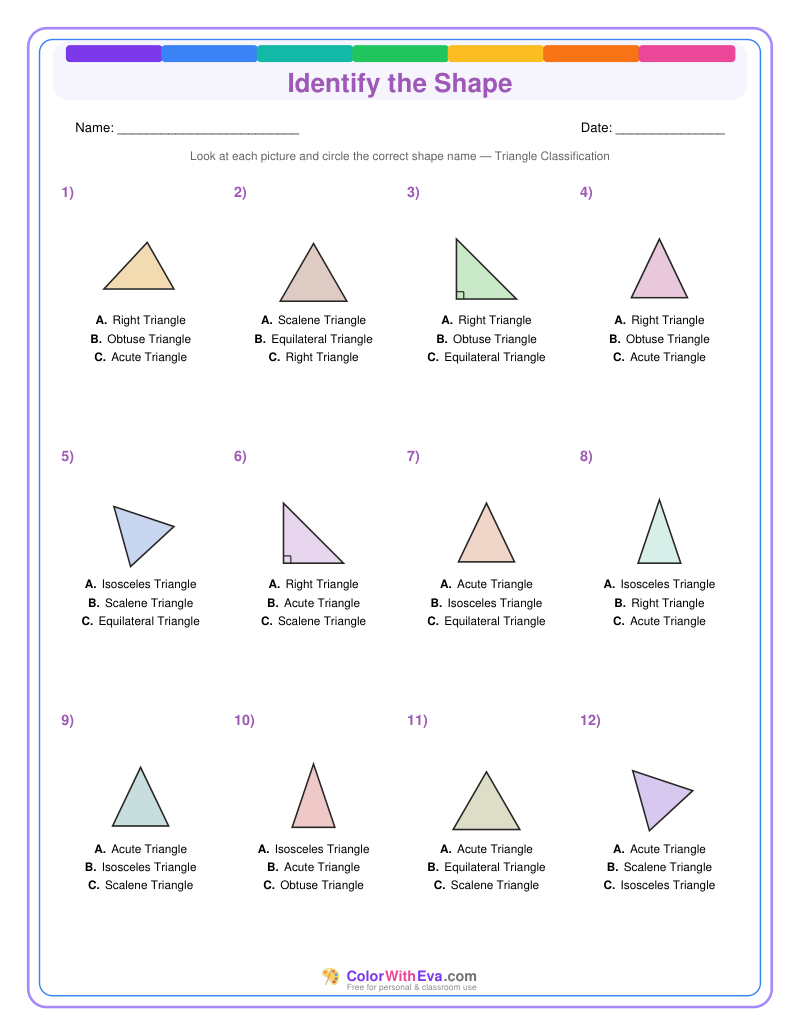 Identify the Shape: Level 4 (Set 2) preview