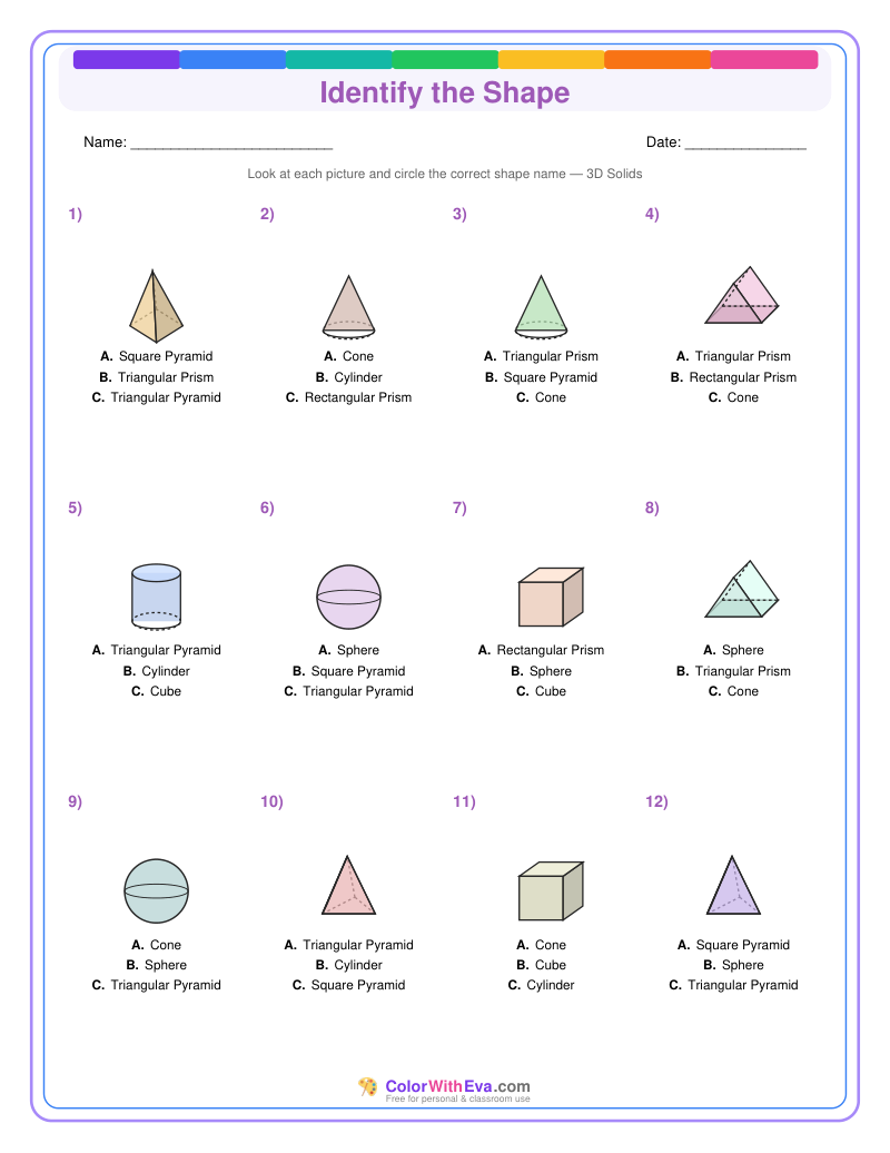 Identify the Shape: Level 6 (Set 1) preview