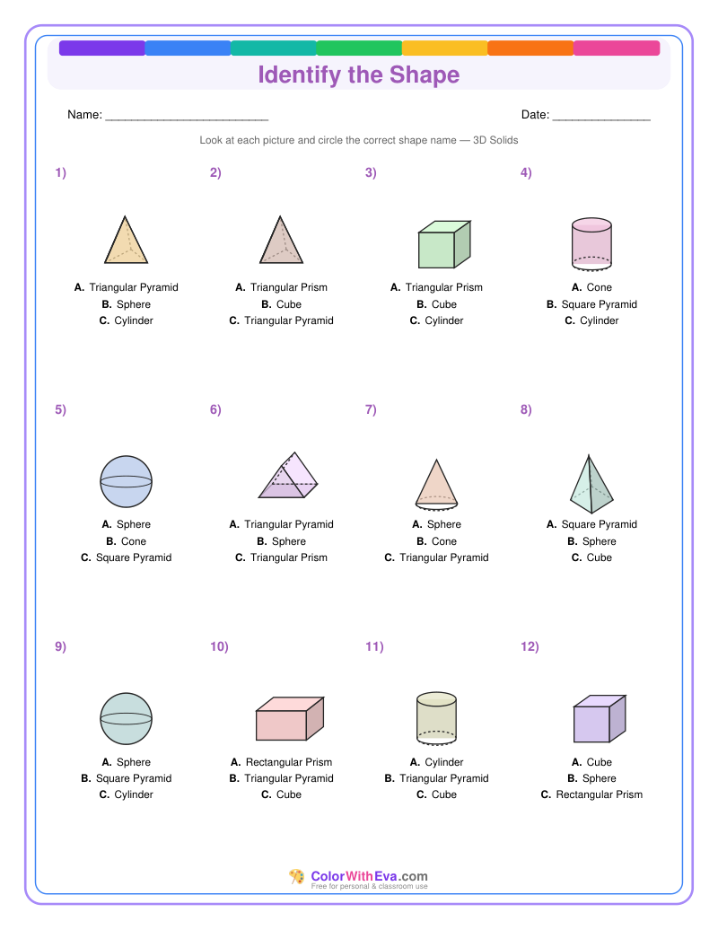 Identify the Shape: Level 6 (Set 3) preview