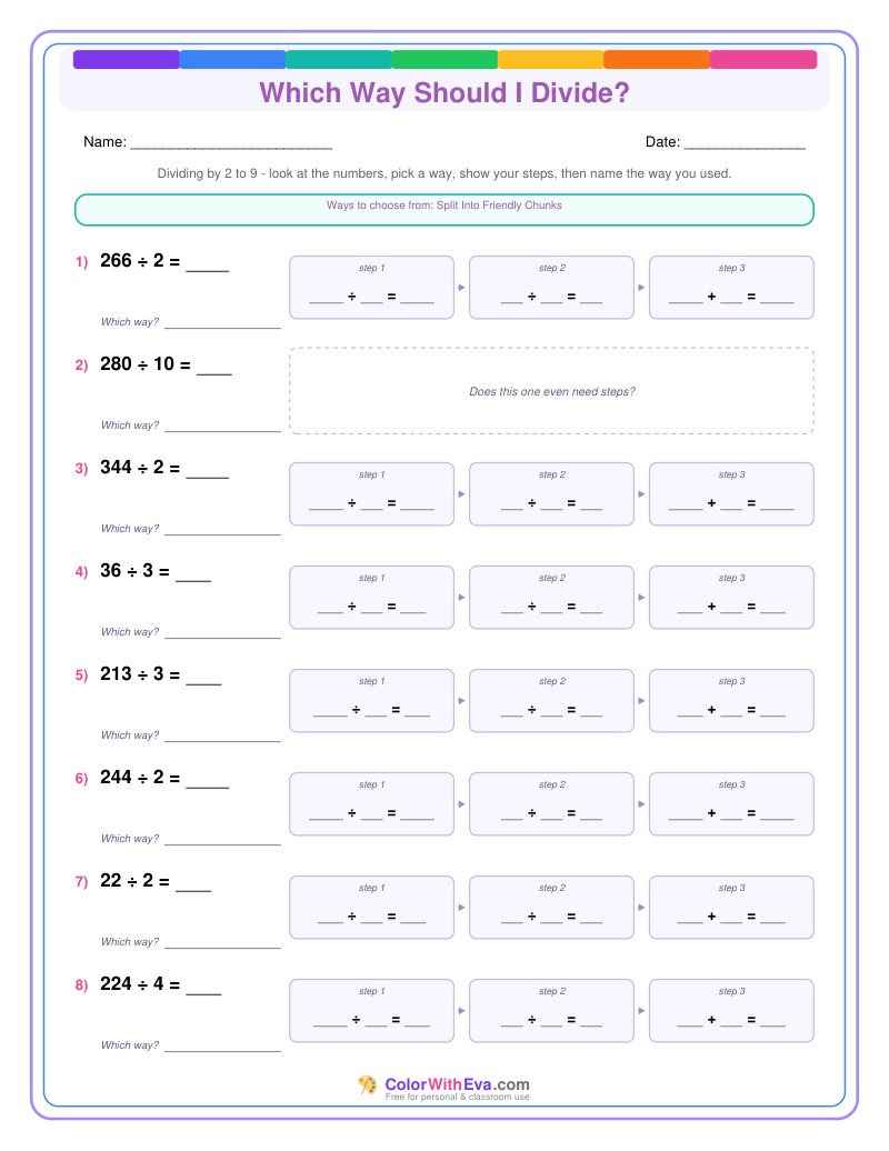 Which Way Should I Divide? Level 2 (Set 2) thumbnail