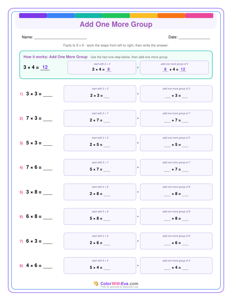 Add One More Group: Multiplication Level 1 (Set 2) thumbnail