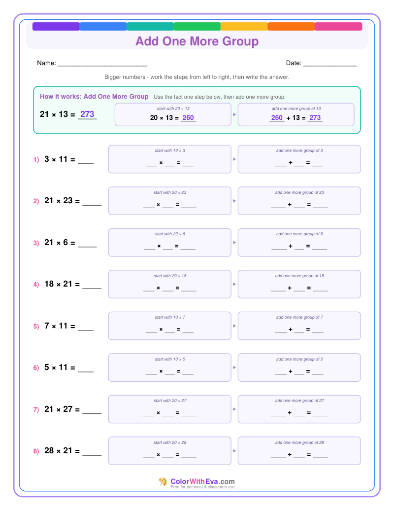 Add One More Group: Multiplication Level 3 (Set 2) thumbnail
