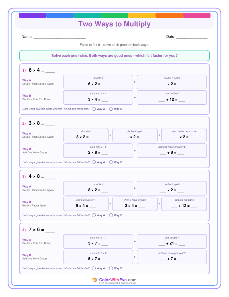 Two Ways to Multiply: Level 1 (Set 1) thumbnail