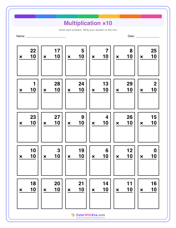 Multiply by 10 (Set 1) thumbnail