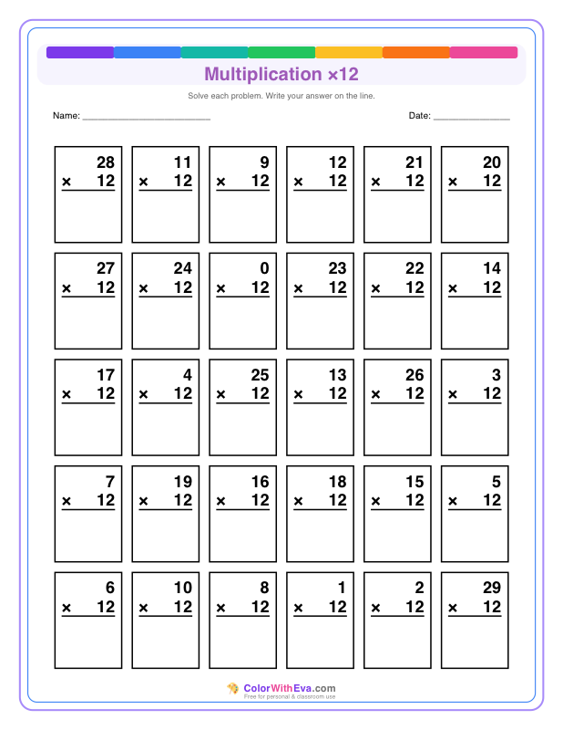 Multiply by 12 (Set 1) thumbnail