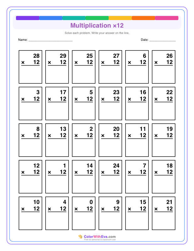 Multiply by 12 (Set 3) thumbnail