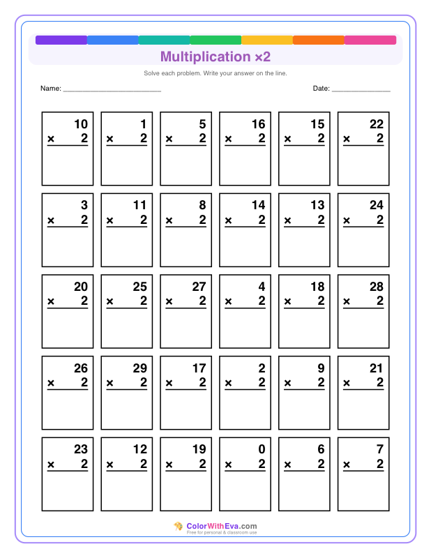 Multiply by 2 (Set 1) thumbnail
