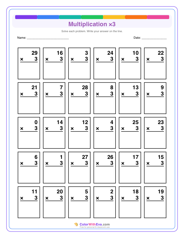 Multiply by 3 (Set 2) thumbnail