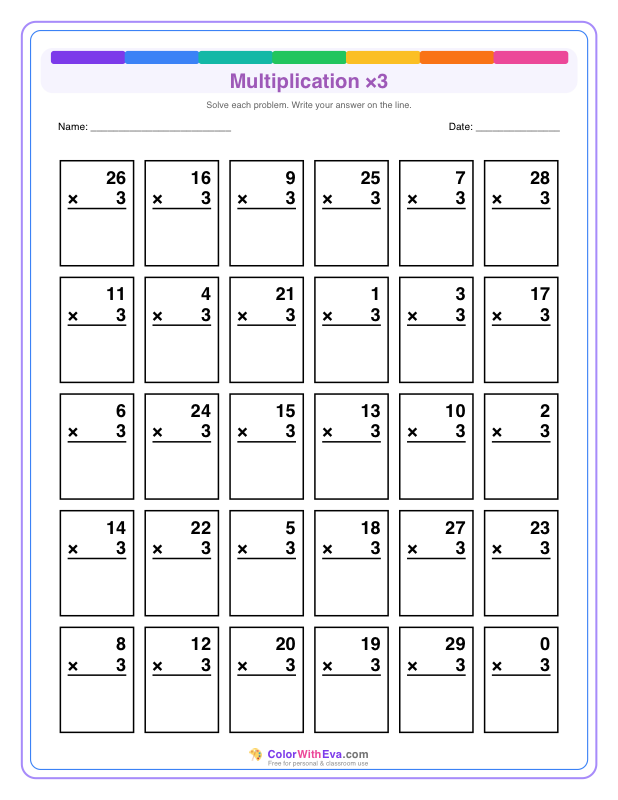 Multiply by 3 (Set 3) thumbnail